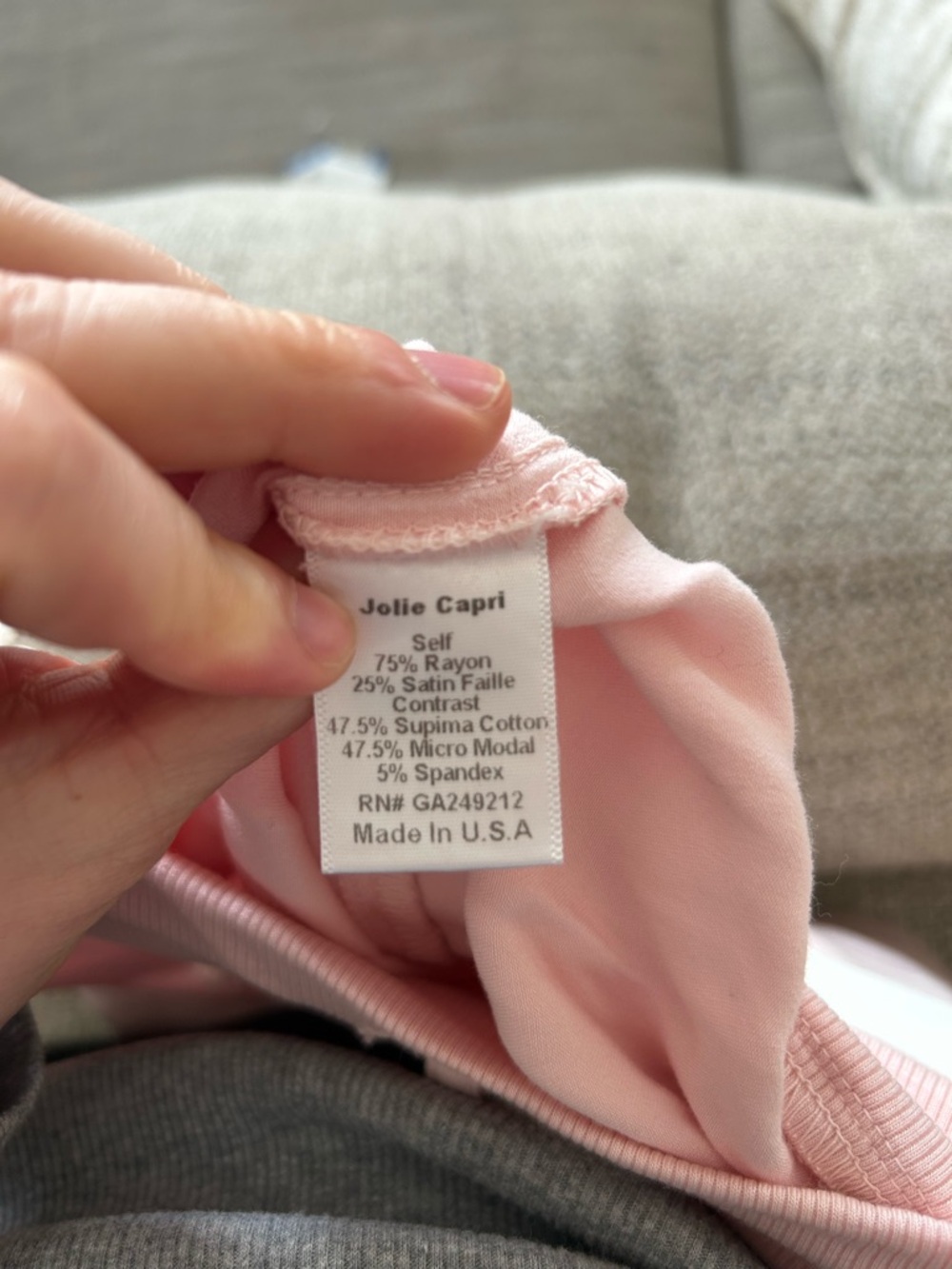 BUNDLE of 2 Pairs of Pj Harlow Pants and Shorts in Blush Size Large - Picture 9 of 11